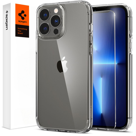 Чехол Spigen до iPhone 13 Pro, Ultra Hybrid, Crystal Clear, прозрачный