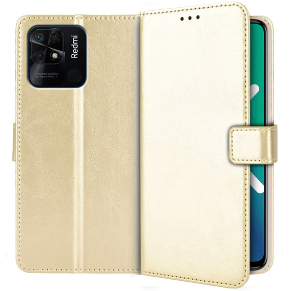 Чoхол Wallet до Xiaomi Redmi 10C, Gold