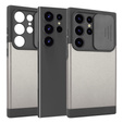 Чoхол до Samsung Galaxy S24 Ultra, ERBORD MagProtect Slide Camera, сірий gunmetal