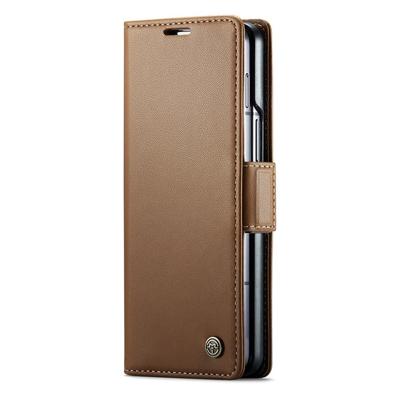 CASE фліп-чохол для Samsung Galaxy Z Fold6 5G, Litchi Wallet, коричневий