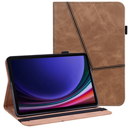 Чехол для Samsung Galaxy Tab S10 Lite / S10 FE / S9 FE / S9, Classic, с местом для стилуса, коричневый