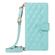 Чохол-сумка для iPhone 16E, Rhombus Crossbody Leather, зелений