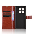 Футляр з клапаном для Xiaomi 14T, Crazy Horse Wallet, коричневий