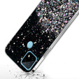 Чехол до Realme C21Y / C25Y, Glittery, чёрный