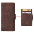Откидной чехол для Oppo Reno 13F / Oppo Reno 13FS, Card Slot, коричневый