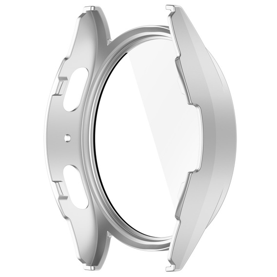 Чохол з інтегрованим склом для Samsung Galaxy Watch6 44 мм, сріблястий