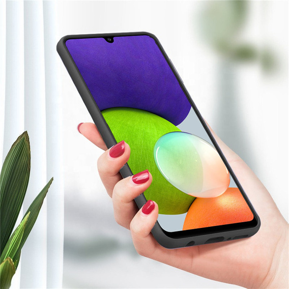 Чехол до Samsung Galaxy A22 / M22 4G / LTE, Silicone Lite, чёрный