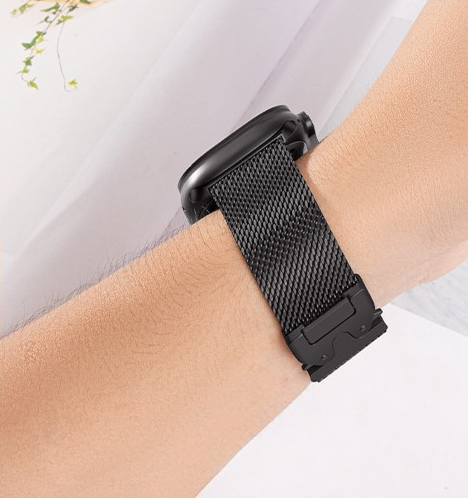 Браслет Milanese для Apple Watch  1/2/3/4/5/6/7/SE (42/44MM) - Black