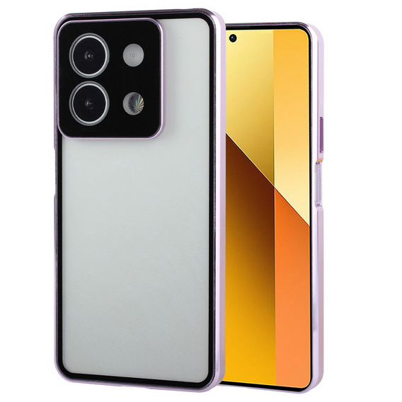 Чехол для Xiaomi Redmi Note 13 5G, Magnetic Dual Glass, фиолетовый