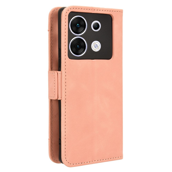 Футляр з клапаном для Infinix Zero 30 5G, Card Slot, рожевий