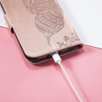 Чохол-книжка для Samsung Galaxy S24 FE, Butterfly, рожевий rose gold