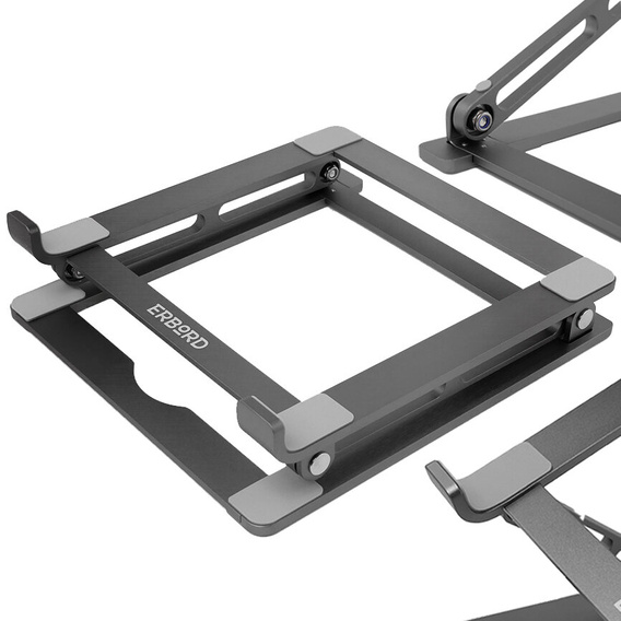 Алюминиевая подставка для ноутбука, ERBORD ProDesk Stand, серый
