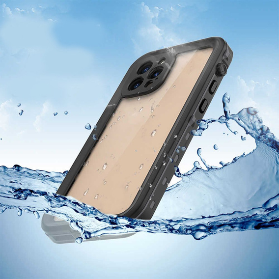 Водонепроникний чохол IP68 для iPhone 12 Pro, Redpepper, чорний