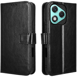 Откидной чехол для Honor 400 Lite, Crazy Horse Wallet, чёрный