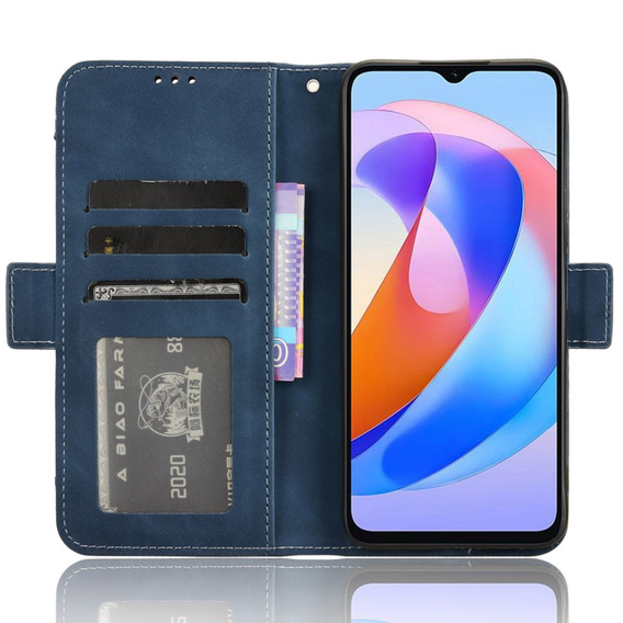 Футляр з клапаном для Honor Magic 6 Lite 5G, Card Slot, темно-синій