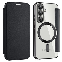 Откидной чехол для Samsung Galaxy S25, RFID Wallet MagSafe CamShield, чёрный
