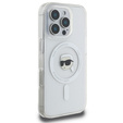 Чехол Karl Lagerfeld IML Metal Karl Head MagSafe для iPhone 16 Pro Max