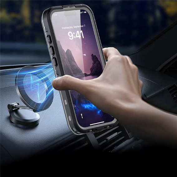 Чохол для iPhone 17, водонепроникний IP68, SHELLBOX MagSafe, чорний
