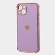 Чехол до Apple iPhone 13, Electro heart, фиолетовый