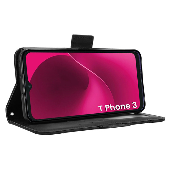 Откидной чехол для T Phone 3 5G, Card Slot, чёрный