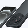 Чехол для Xiaomi 14 Ultra, Fusion Hybrid, с защитой камеры, прозрачный / черный