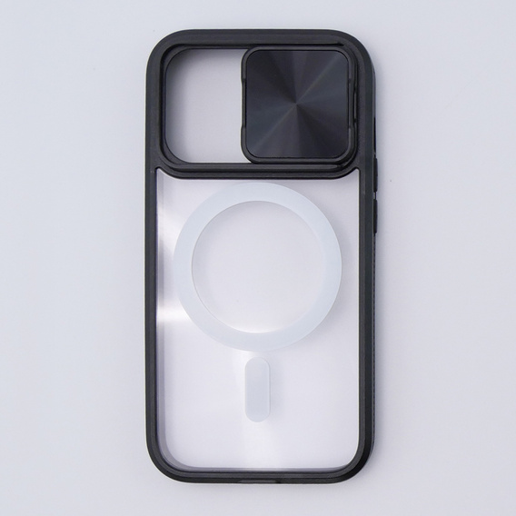 Чехол до iPhone 15 Pro, Slide Camera Magsafe, чёрный