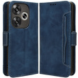 Откидной чехол для Xiaomi Poco F6, Card Slot, темно-синий