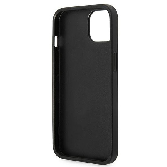 Чехол Karl Lagerfeld до iPhone 14, Saffiano Karl's Head Patch, серебряный
