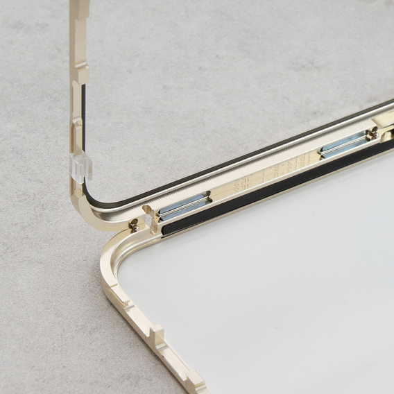 Чохол для iPhone 14 Pro, Dual Glass, для Magsafe, золотий