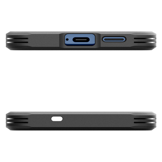 Чехол Spigen для Samsung Galaxy S25, Tough Armor Mag MagSafe, зелёный + закаленное стекло 9H