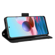 Футляр з клапаном для Xiaomi Redmi Note 10 Pro, Card Slot, чорний