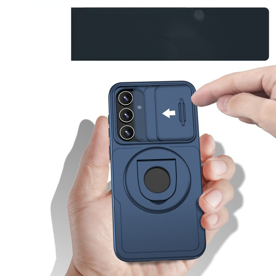 Чехол для Samsung Galaxy S23 FE, Military Magnet, для MagSafe, синий