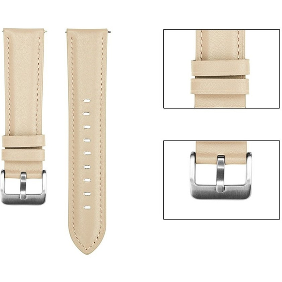 Кожаный ремешок для Samsung Galaxy Watch 42mm - Apricot