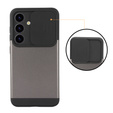 Чехол до Samsung Galaxy S24, ERBORD CamProtect Slide Camera, серый gunmetal