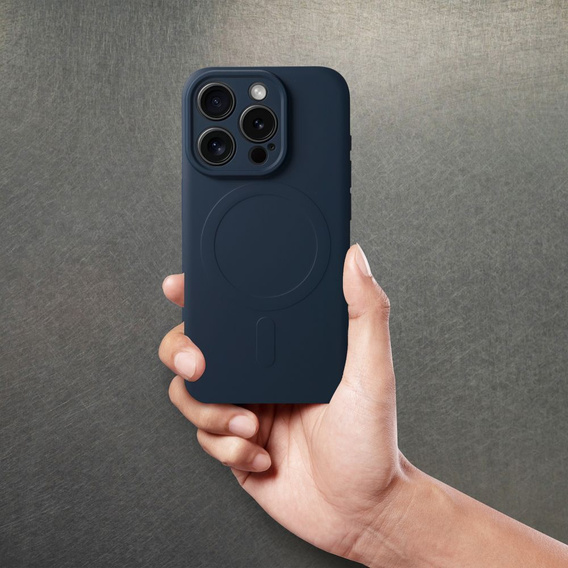 ERBORD Силіконовий чохол для iPhone 15 Pro Max, титановий синій