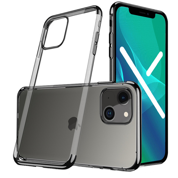 Чехол ERBORD TPU Frame для iPhone 13 mini  - Clear / Black
