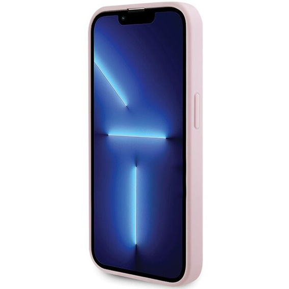 Чехол GUESS до iPhone 14 Pro, Saffiano MagSafe, розовый