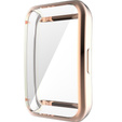 Чехол 2в1 с защитой экрана для часов Huawei Band 6/7, Rose gold