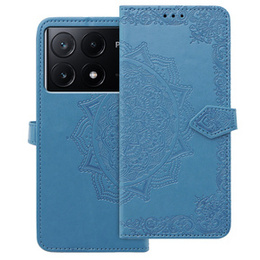 Чохол-книжка для Xiaomi Poco X6 Pro 5G, Mandala, рожевий rose gold