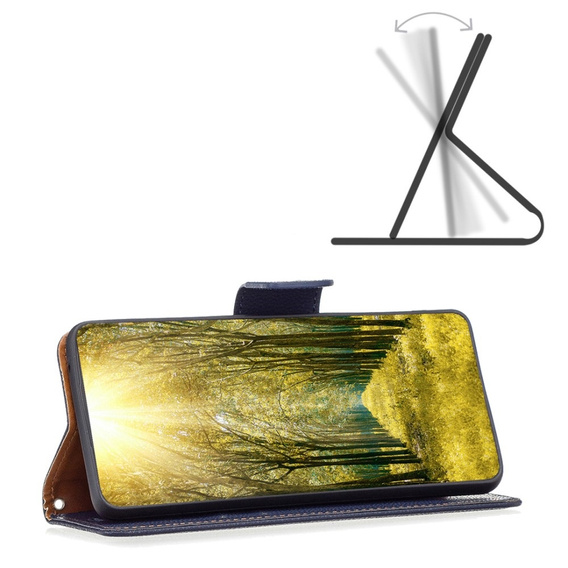 Чoхол до Xiaomi Redmi Note 13 Pro 5G, Wallet Litchi Leather, темно-синій