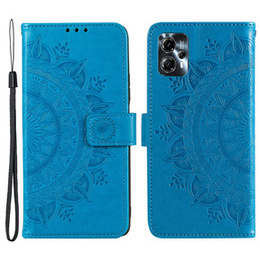 Откидной чехол для Motorola Moto G13 / G23, Mandala Flower, синий
