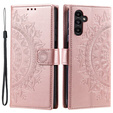 Чохол-книжка для Samsung Galaxy A55 5G, Mandala Flower, зелений