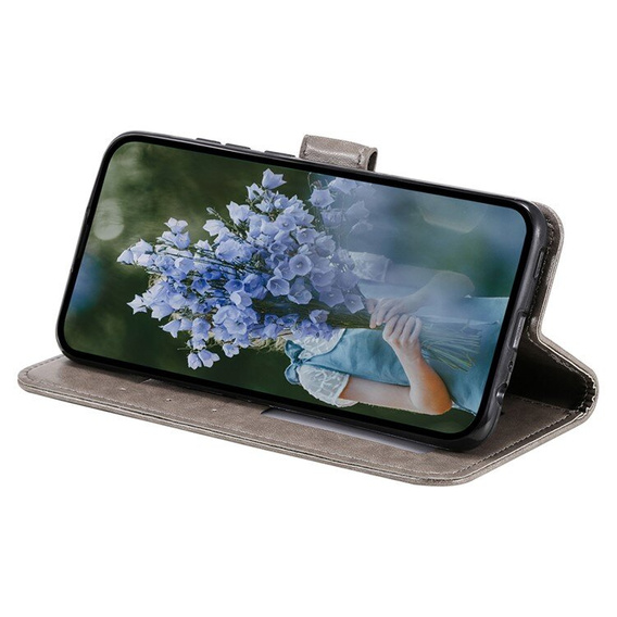 Откидной чехол для Samsung Galaxy A55 5G, Mandala Flower, зелёный