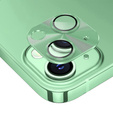 Крышка с объективом и стеклом для iPhone 15 / 15 Plus, ERBORD, зелёная