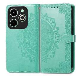 Откидной чехол для Infinix Hot 40i, Mandala, зелёный