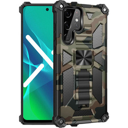 Чехол до Samsung Galaxy S22 Ultra, Armor Kickstand, зелёный