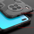 Чехол для Huawei Nova 8i /Honor 50 Lite, Military kickstand, синий