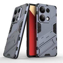 Чехол для Xiaomi Redmi Note 13 Pro 4G / Xiaomi Redmi Note 14S / Xiaomi Poco M6 Pro 4G, Military kickstand, темно-синий