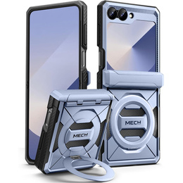 Чехол Tongate MECH с MagSafe для Samsung Galaxy Z Flip7 FE / Z Flip6, синий