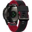 Силиконовый ремешок для Garmin Fenix 5/6/7 Forerunner 945/935, Black / Red